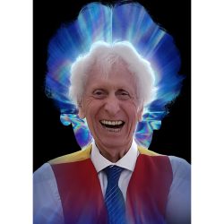 Tom Baker Time Tunnel birthday card